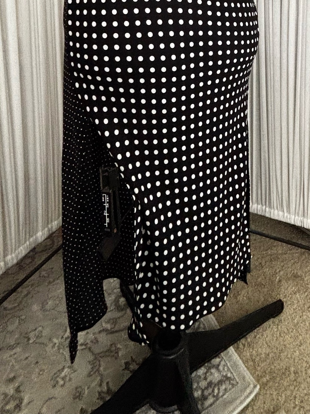Victoria's Secret Black & White Polka Dot Slip